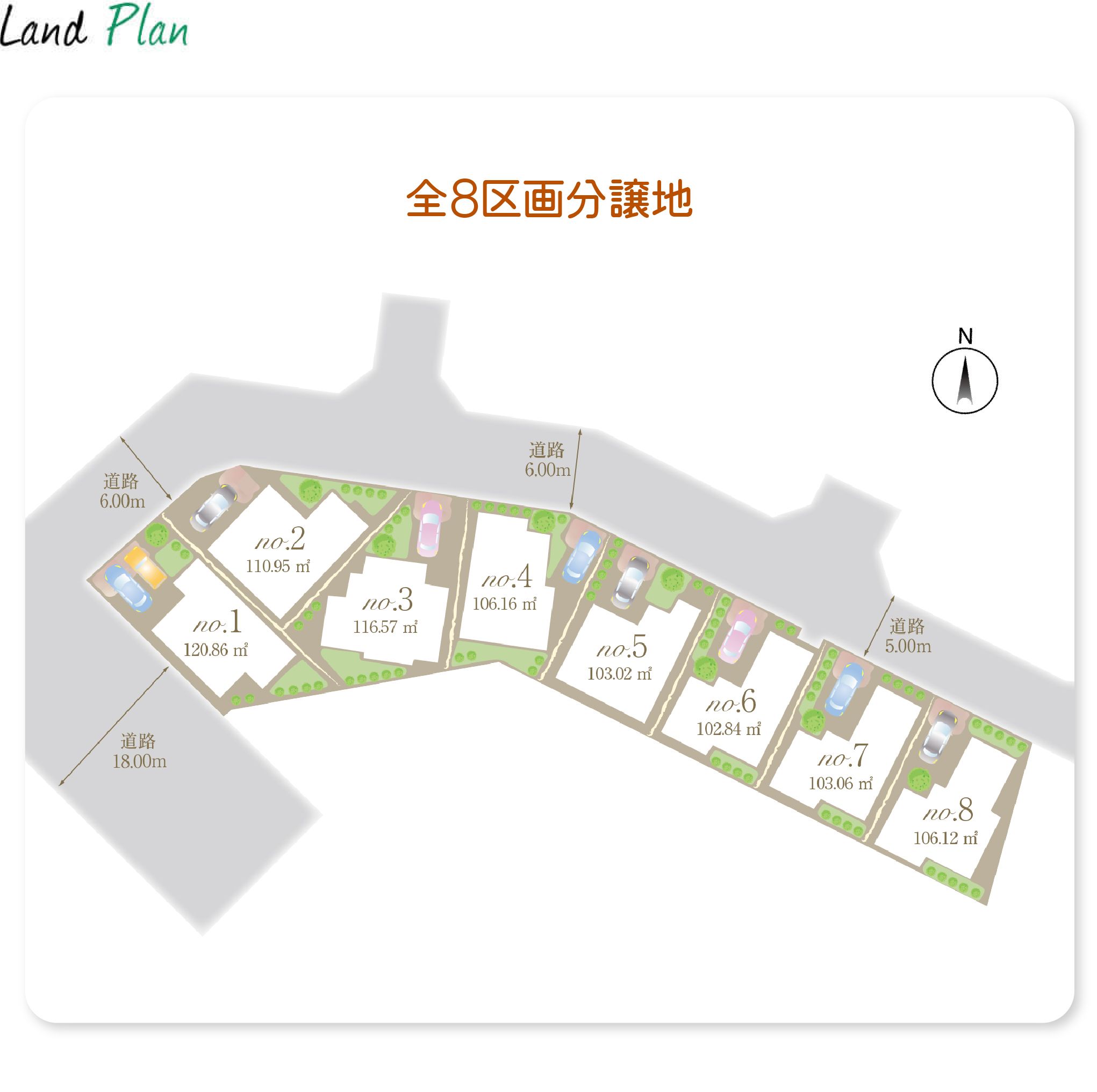 Land Plan 1号地参考プラン（例）［4LDK+駐車場］